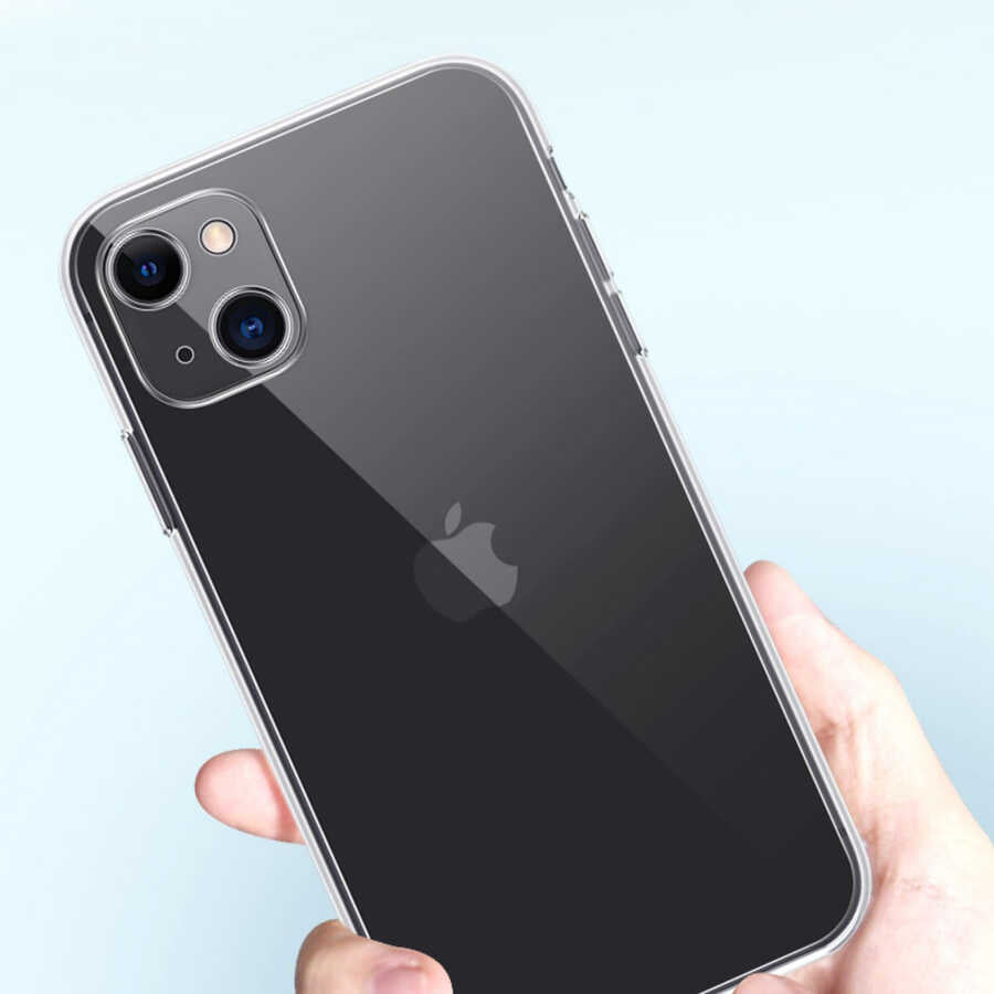 Apple iPhone 13 Kılıf Zore Blok Kapak Renksiz