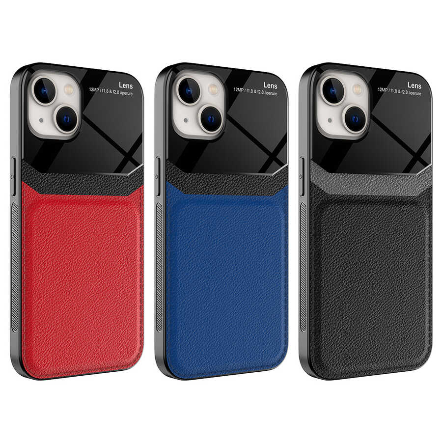 Apple iPhone 13 Kılıf Zore Emiks Kapak Kırmızı