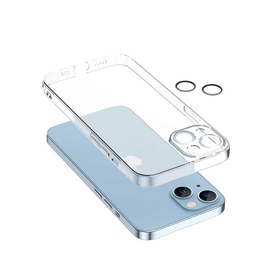 Apple iPhone 13 Kılıf Zore Fizy Kapak Renksiz