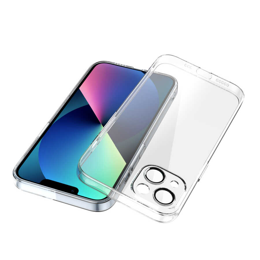 Apple iPhone 13 Kılıf Zore Fizy Kapak Renksiz