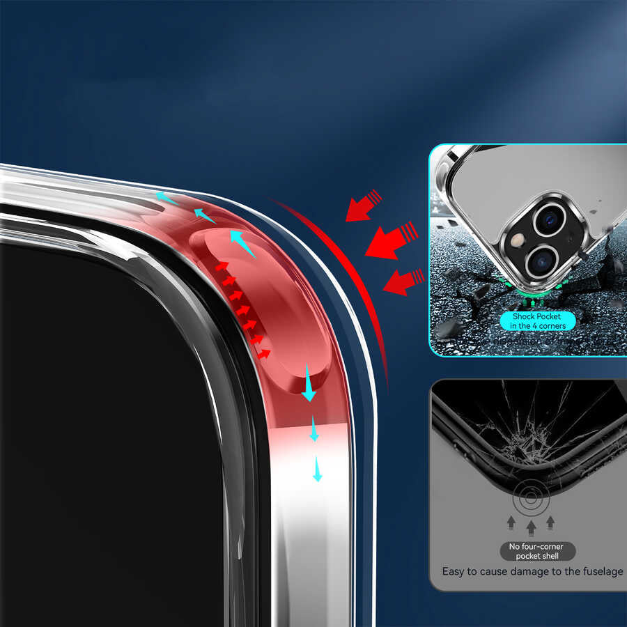 Apple iPhone 13 Kılıf Zore Forst Kapak Renksiz