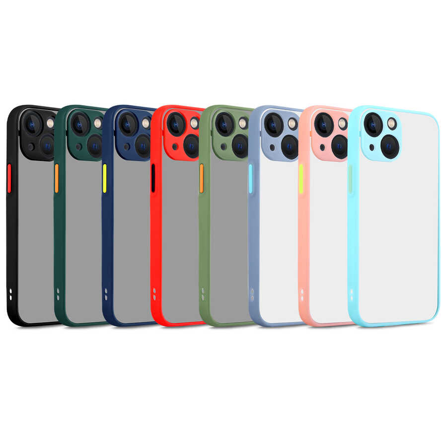 Apple iPhone 13 Kılıf Zore Hux Kapak Lila