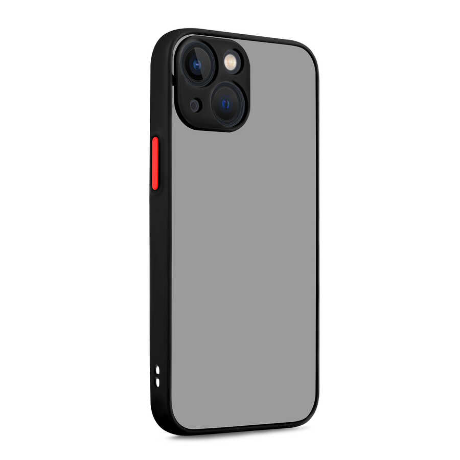 Apple iPhone 13 Kılıf Zore Hux Kapak Siyah