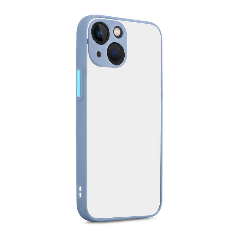 Apple iPhone 13 Kılıf Zore Hux Kapak Mor