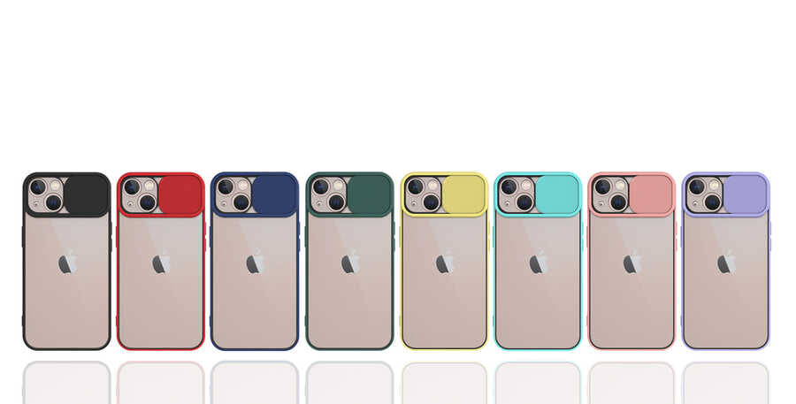 Apple iPhone 13 Kılıf Zore Lensi Kapak Lila