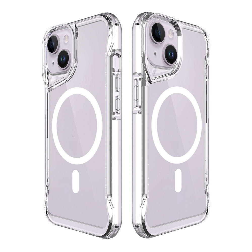 Apple iPhone 13 Kılıf Zore M-safe Şarj Özellikli T-Max M-safe Kapak Renksiz