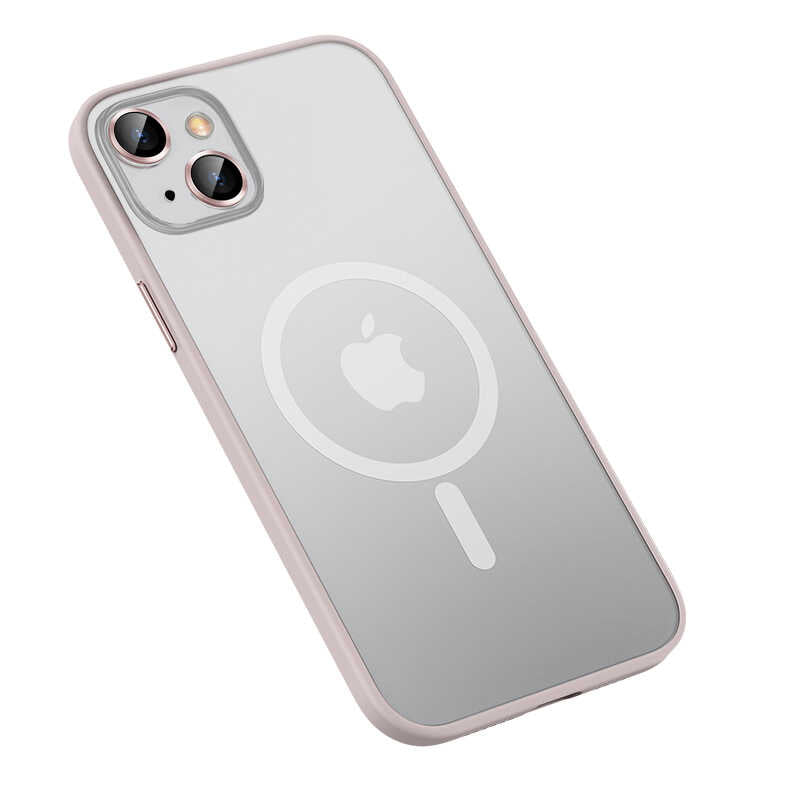 Apple iPhone 13 Kılıf Zore Mokka Wireless Kapak Rose Gold