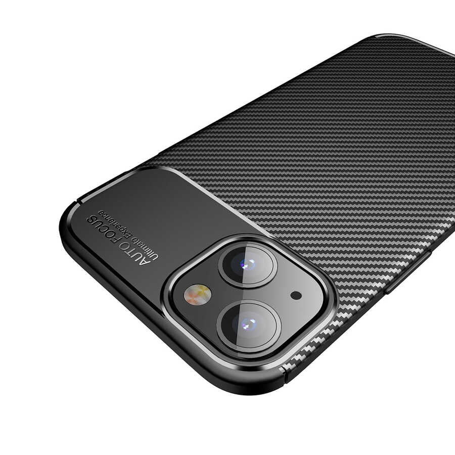 Apple iPhone 13 Kılıf Zore Negro Silikon Kapak Siyah