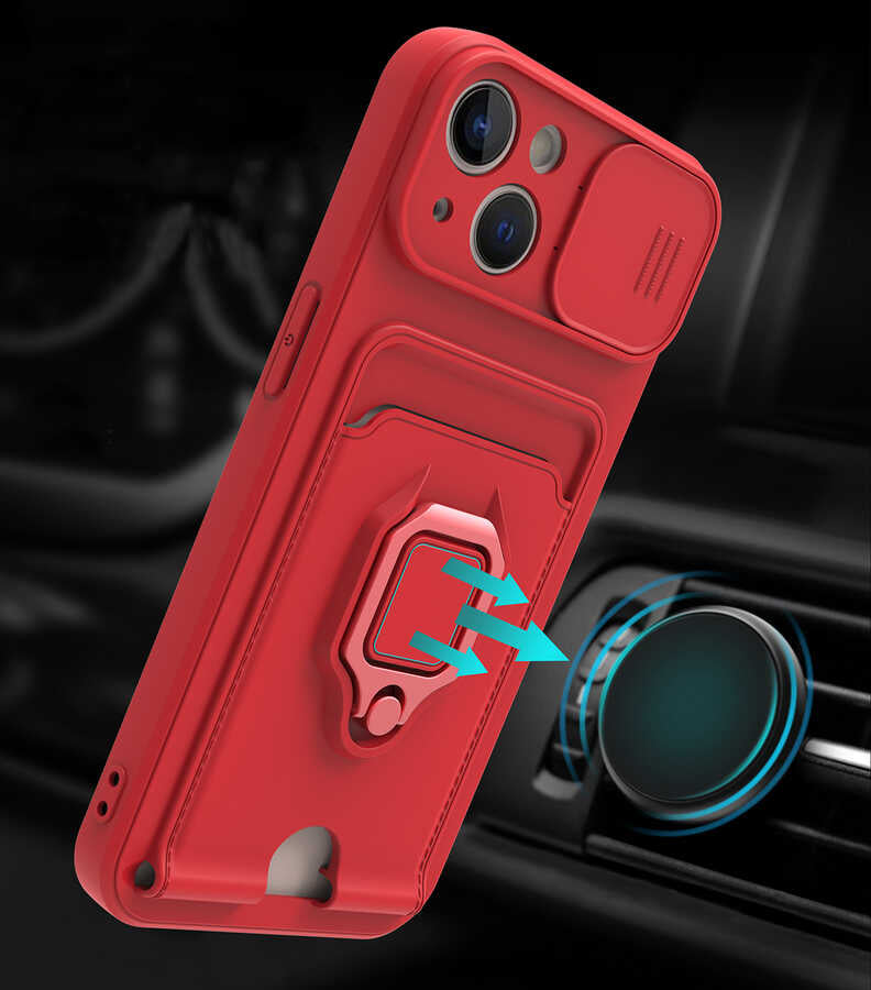 Apple iPhone 13 Kılıf Zore Pelit Kapak Siyah