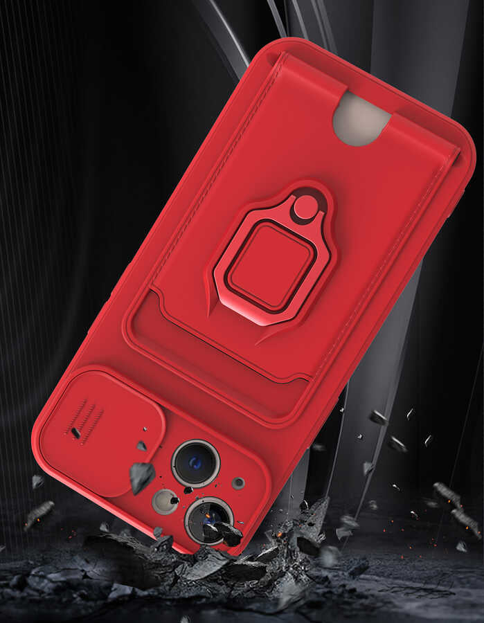 Apple iPhone 13 Kılıf Zore Pelit Kapak Siyah