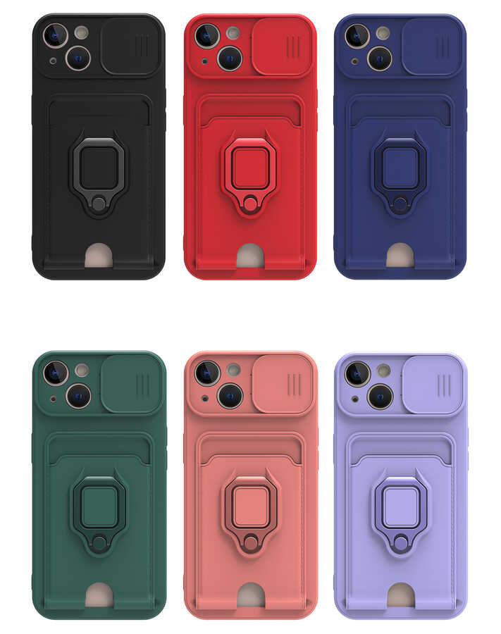 Apple iPhone 13 Kılıf Zore Pelit Kapak Pembe