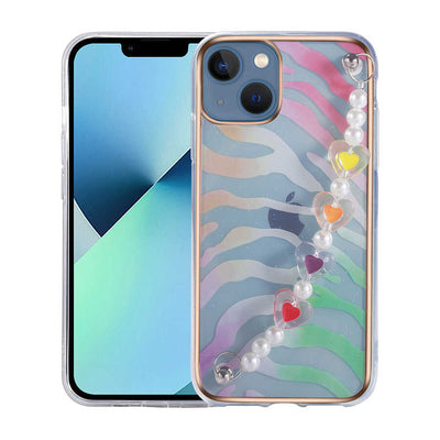 Apple iPhone 13 Kılıf Zore Pilla Kapak Pembe-Yeşil