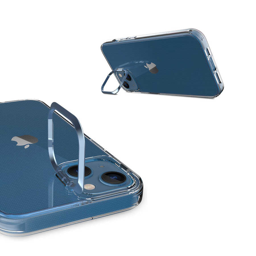 Apple iPhone 13 Kılıf Zore Skuba Kapak Mavi