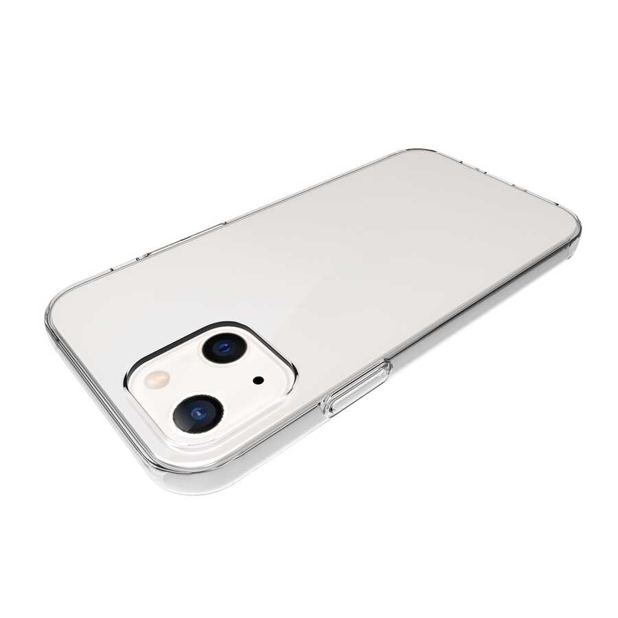 Apple iPhone 13 Kılıf Zore Süper Silikon Kapak Renksiz