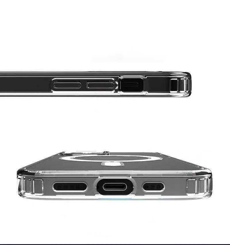 Apple iPhone 13 Kılıf Zore Tacsafe Wireless Kapak Renksiz