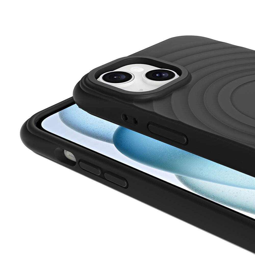 Apple iPhone 13 M-safe Şarj Özellikli Airbagli Mat Görünümlü Zore Hepi Kapak Beyaz