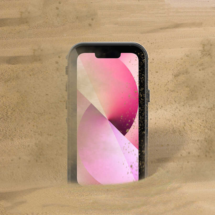 Apple iPhone 13 Mini Kılıf 1-1 Su Geçirmez Kılıf Siyah