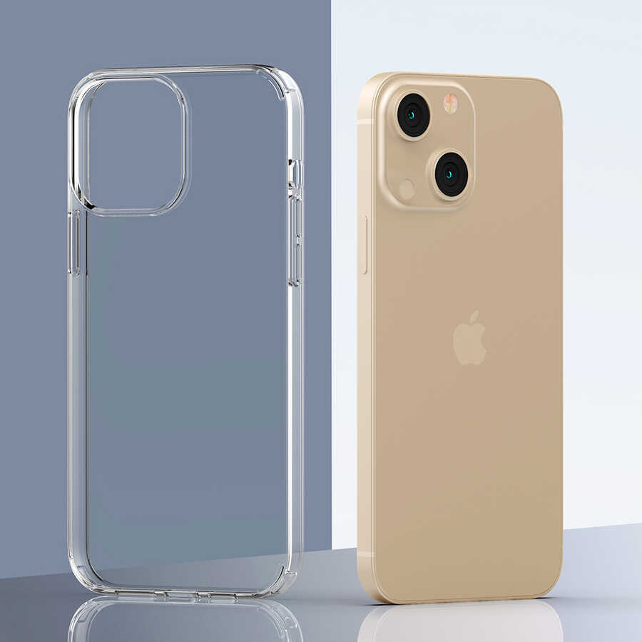 Apple iPhone 13 Mini Kılıf Zore Coss Kapak Renksiz