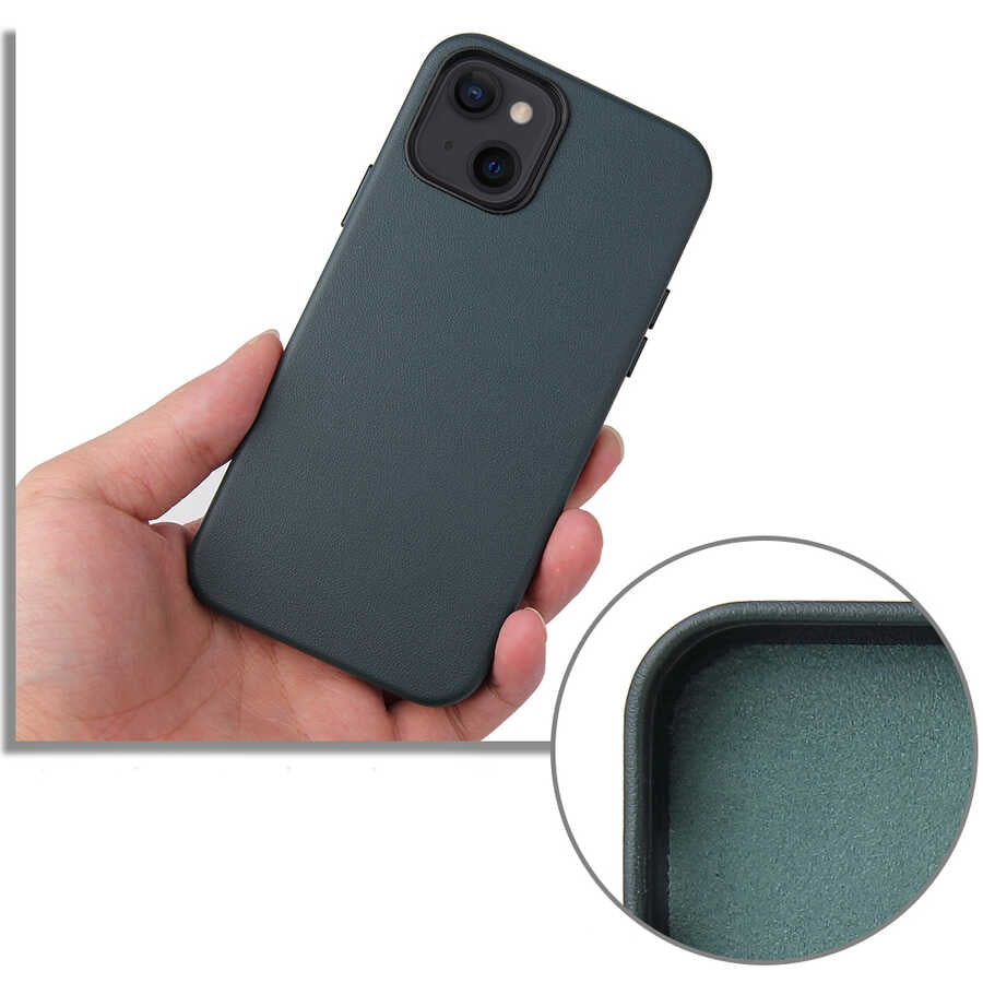 Apple iPhone 13 Mini Kılıf Zore Eyzi Kapak Kahverengi