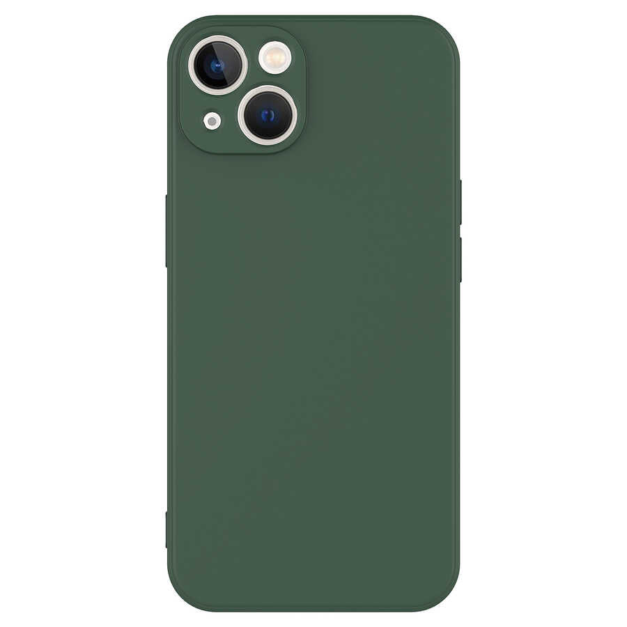 Apple iPhone 13 Mini Kılıf Zore Mara Lansman Kapak Koyu Yeşil