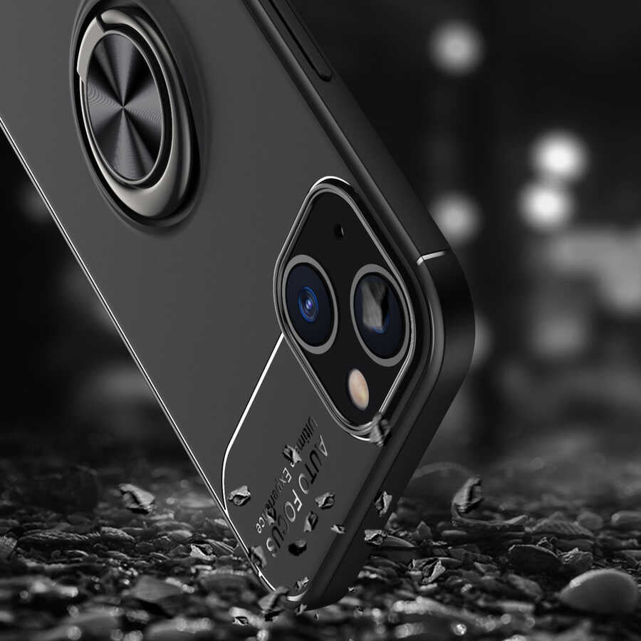 Apple iPhone 13 Mini Kılıf Zore Ravel Silikon Kapak Kırmızı
