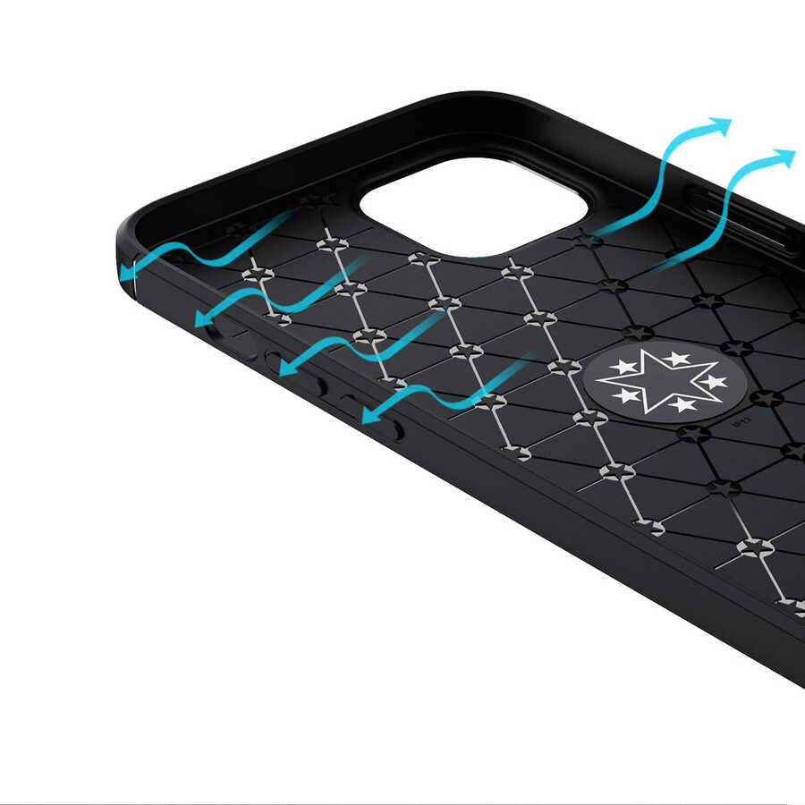 Apple iPhone 13 Mini Kılıf Zore Ravel Silikon Kapak Kırmızı