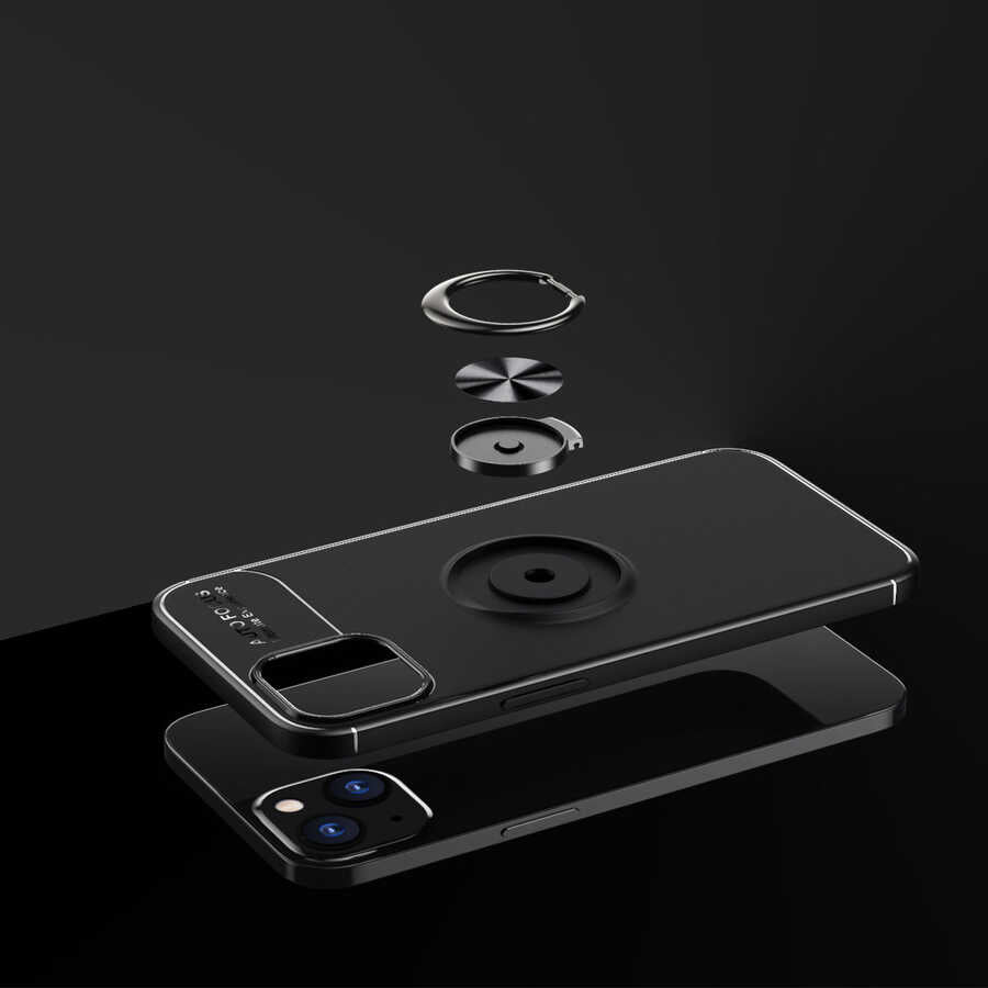 Apple iPhone 13 Mini Kılıf Zore Ravel Silikon Kapak Kırmızı