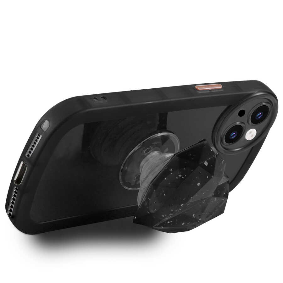 Apple iPhone 13 Pro Kılıf Kamera Korumalı Pop Soketli Renkli Zore Ofro Kapak Mor