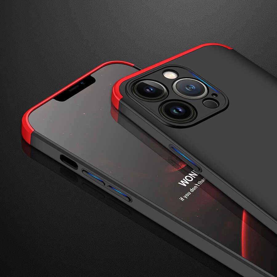 Apple iPhone 13 Pro Kılıf Zore Ays Kapak Siyah-Mavi