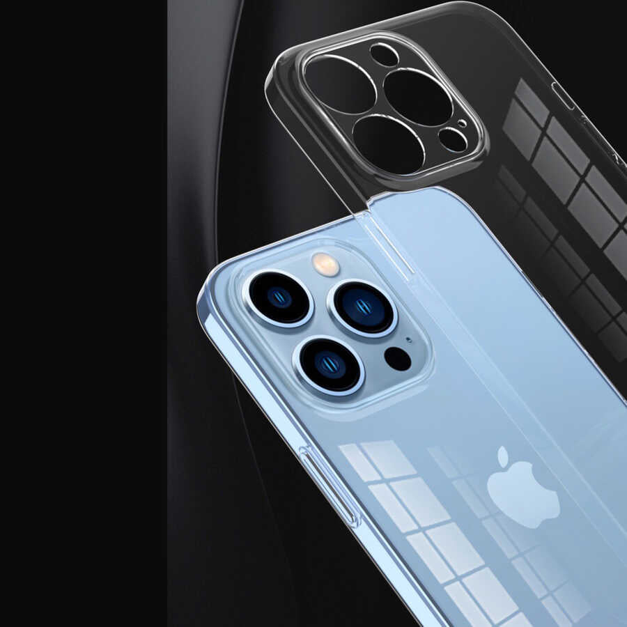 Apple iPhone 13 Pro Kılıf Zore Blok Kapak Renksiz