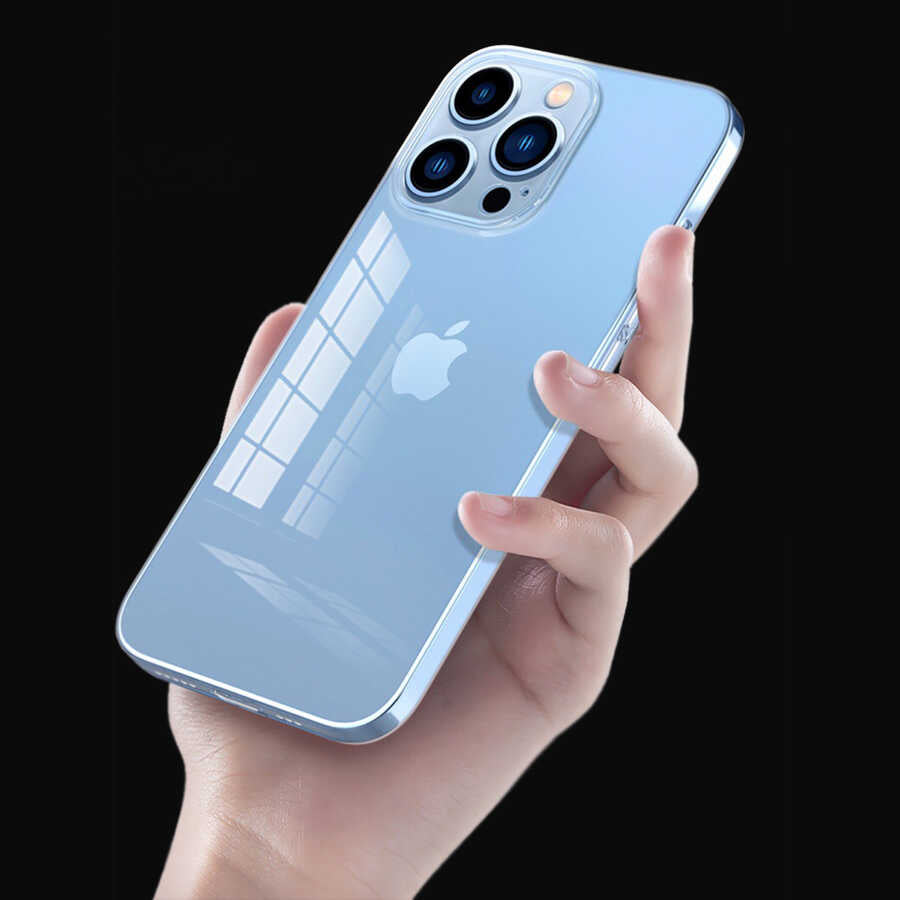 Apple iPhone 13 Pro Kılıf Zore Blok Kapak Renksiz