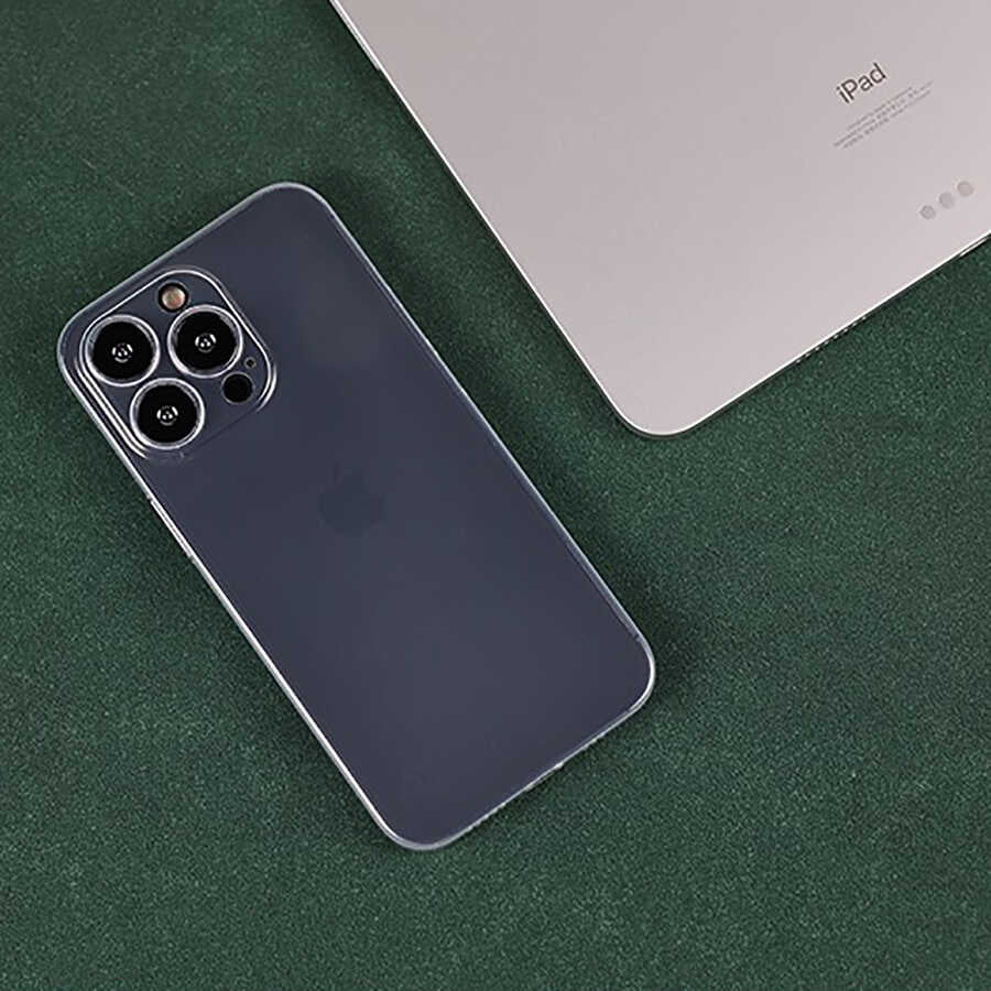 Apple iPhone 13 Pro Kılıf Zore Blok Kapak Renksiz