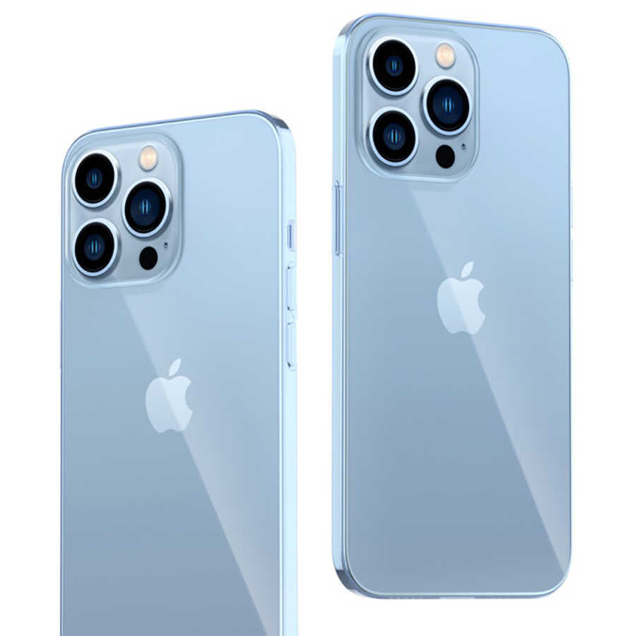 Apple iPhone 13 Pro Kılıf Zore Blok Kapak Renksiz