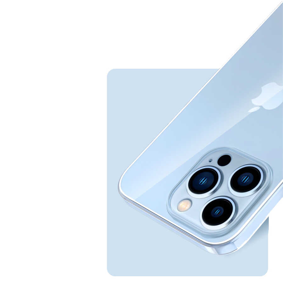 Apple iPhone 13 Pro Kılıf Zore Blok Kapak Renksiz