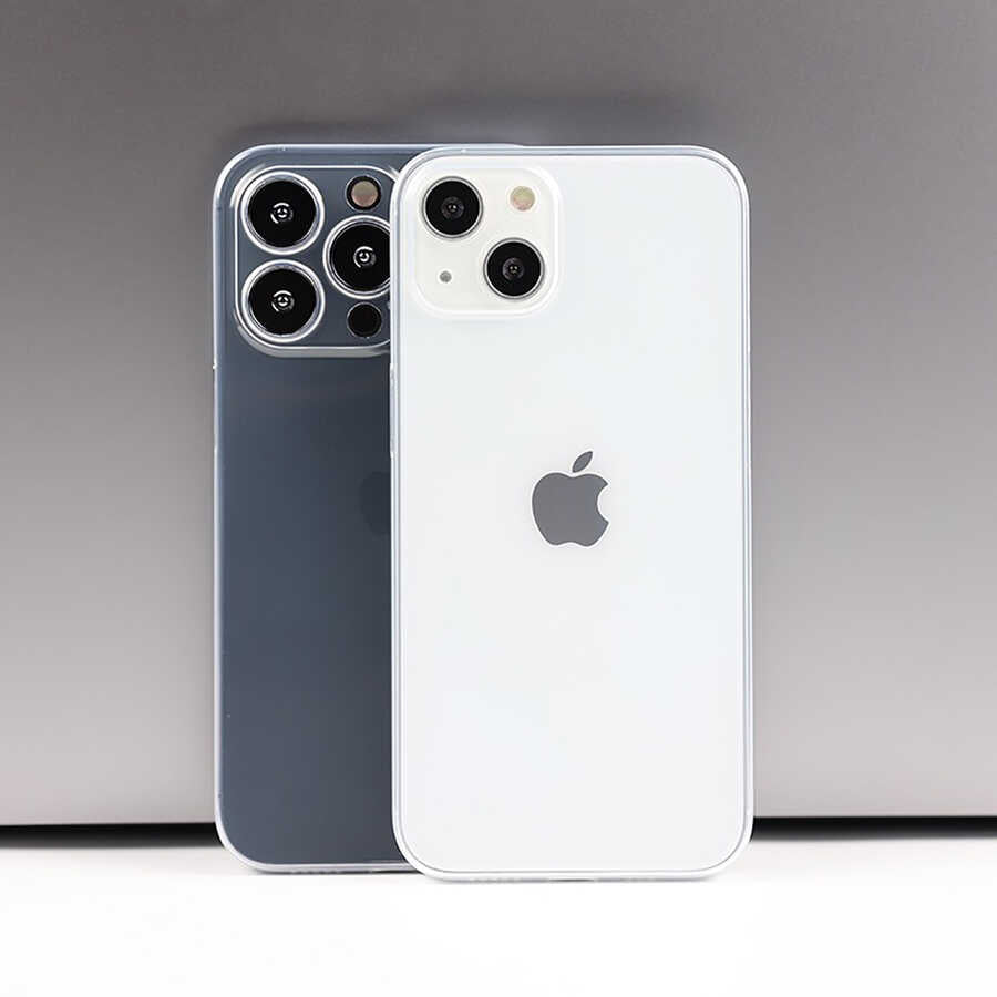 Apple iPhone 13 Pro Kılıf Zore Blok Kapak Renksiz