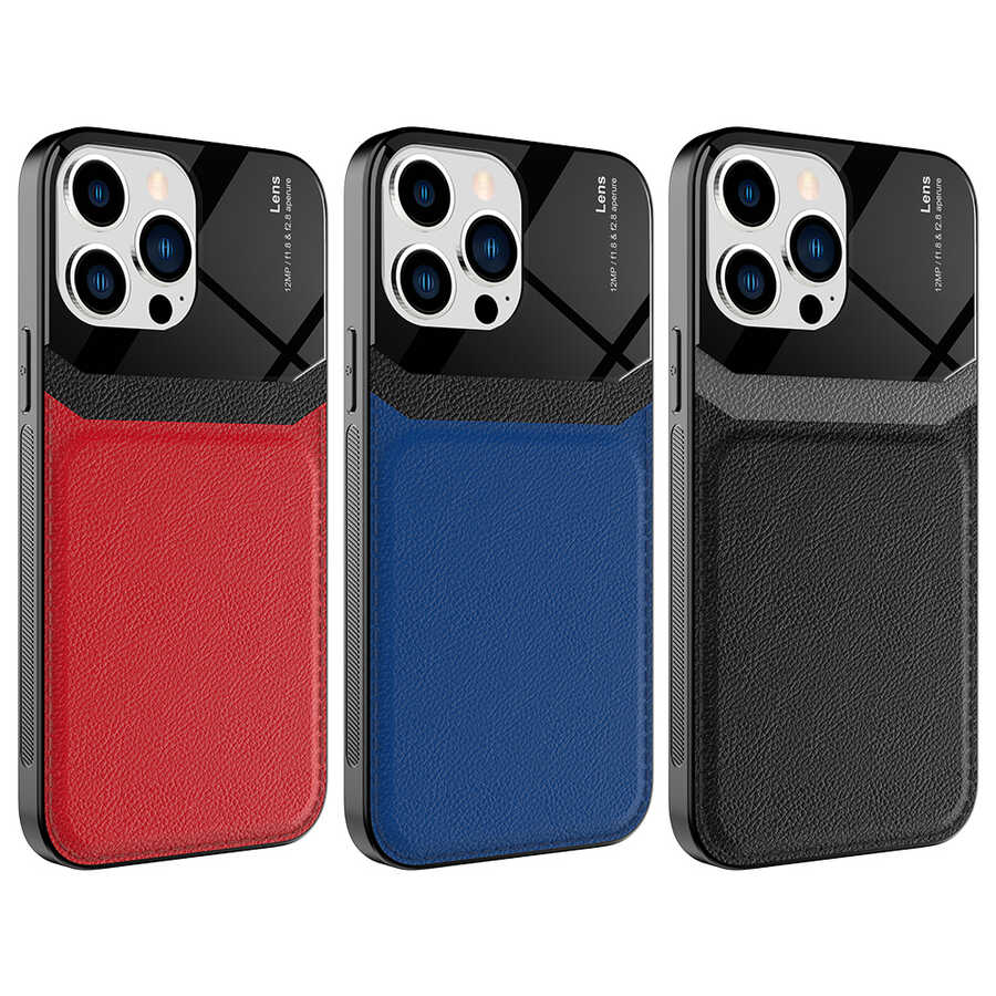 Apple iPhone 13 Pro Kılıf Zore Emiks Kapak Lacivert