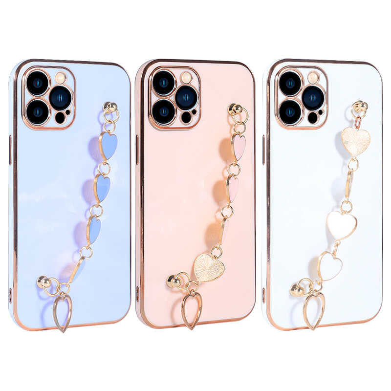 Apple iPhone 13 Pro Kılıf Zore Kalbim Kapak Beyaz