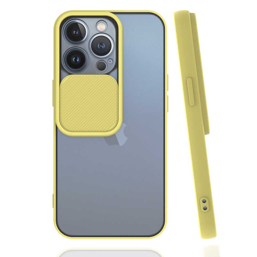 Apple iPhone 13 Pro Kılıf Zore Lensi Kapak Turkuaz