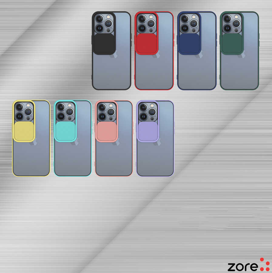 Apple iPhone 13 Pro Kılıf Zore Lensi Kapak Sarı