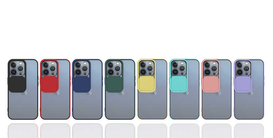 Apple iPhone 13 Pro Kılıf Zore Lensi Kapak Sarı