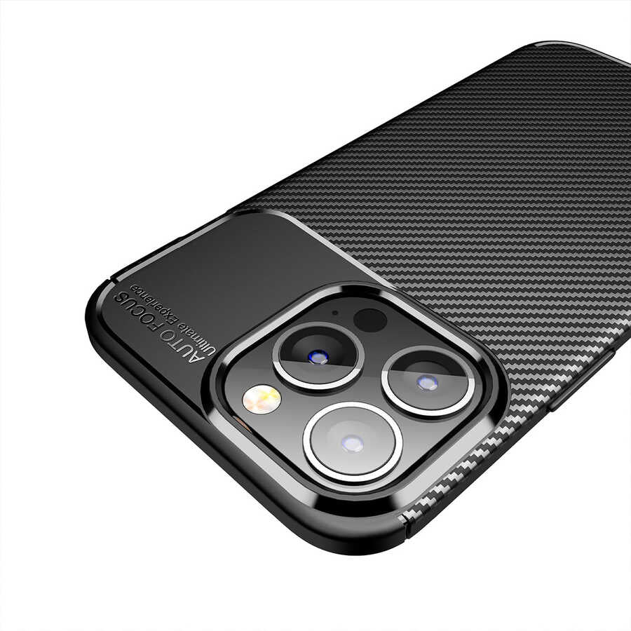 Apple iPhone 13 Pro Kılıf Zore Negro Silikon Kapak Kahverengi
