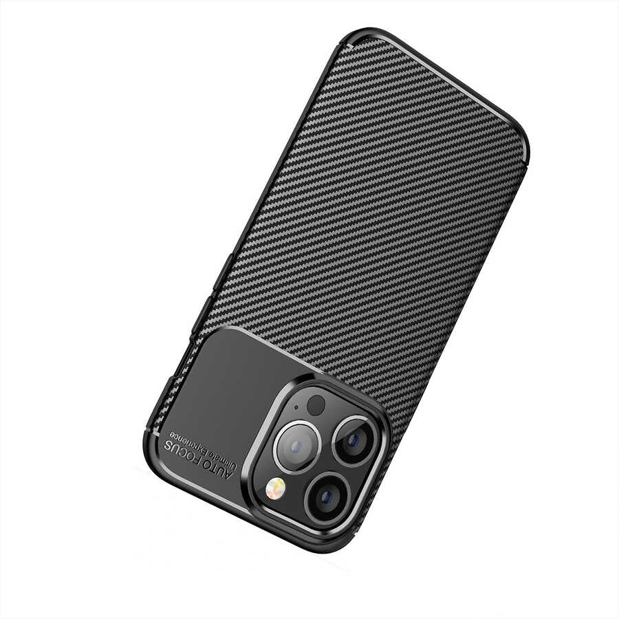 Apple iPhone 13 Pro Kılıf Zore Negro Silikon Kapak Siyah