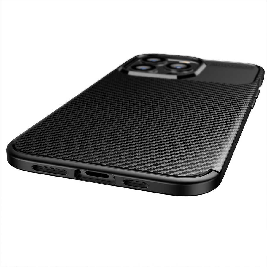 Apple iPhone 13 Pro Kılıf Zore Negro Silikon Kapak Kahverengi