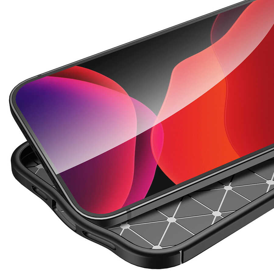 Apple iPhone 13 Pro Kılıf Zore Niss Silikon Kapak Siyah