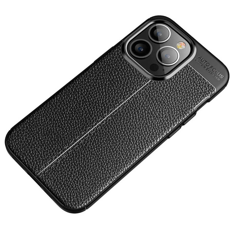 Apple iPhone 13 Pro Kılıf Zore Niss Silikon Kapak Siyah