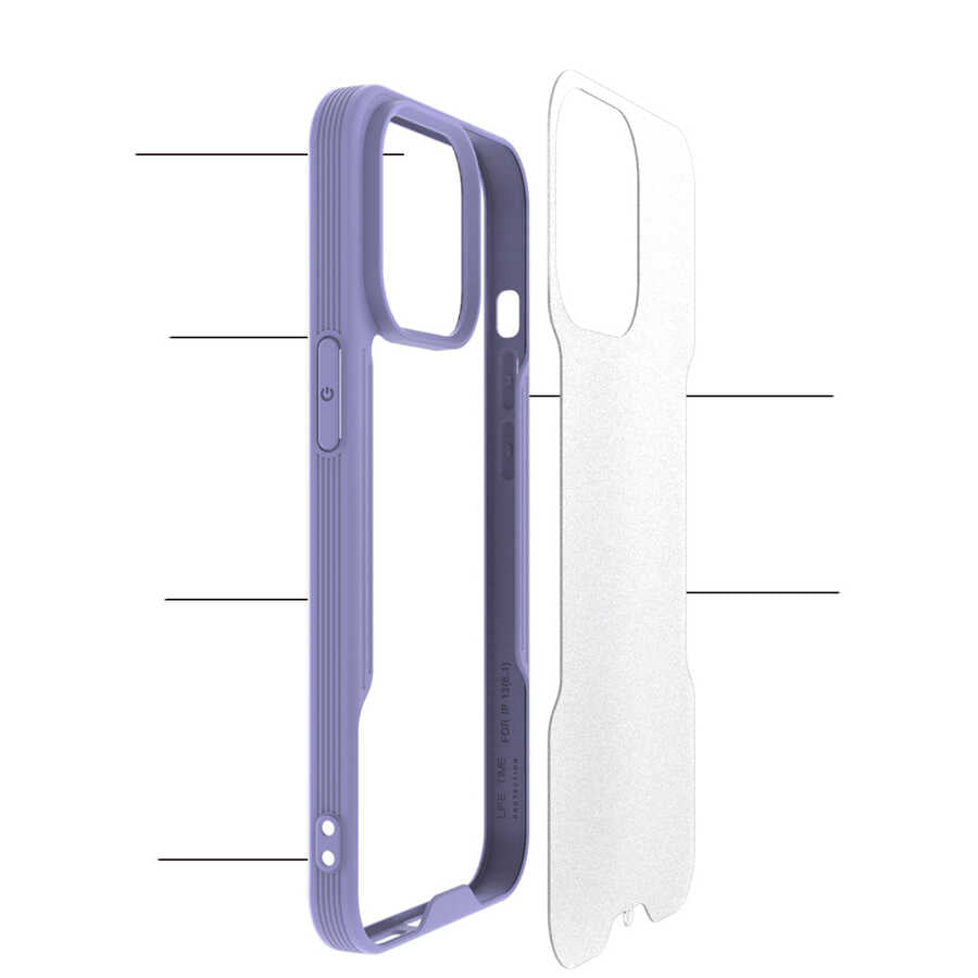 Apple iPhone 13 Pro Kılıf Zore Parfe Kapak Siyah