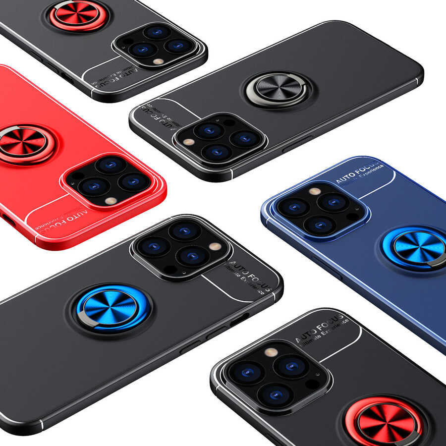 Apple iPhone 13 Pro Kılıf Zore Ravel Silikon Kapak Mavi