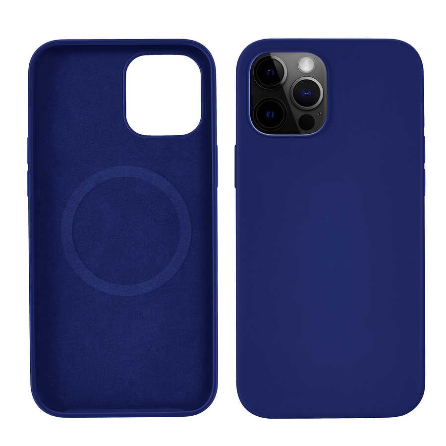 Apple iPhone 13 Pro Kılıf Zore Silksafe Wireless Kapak Mor