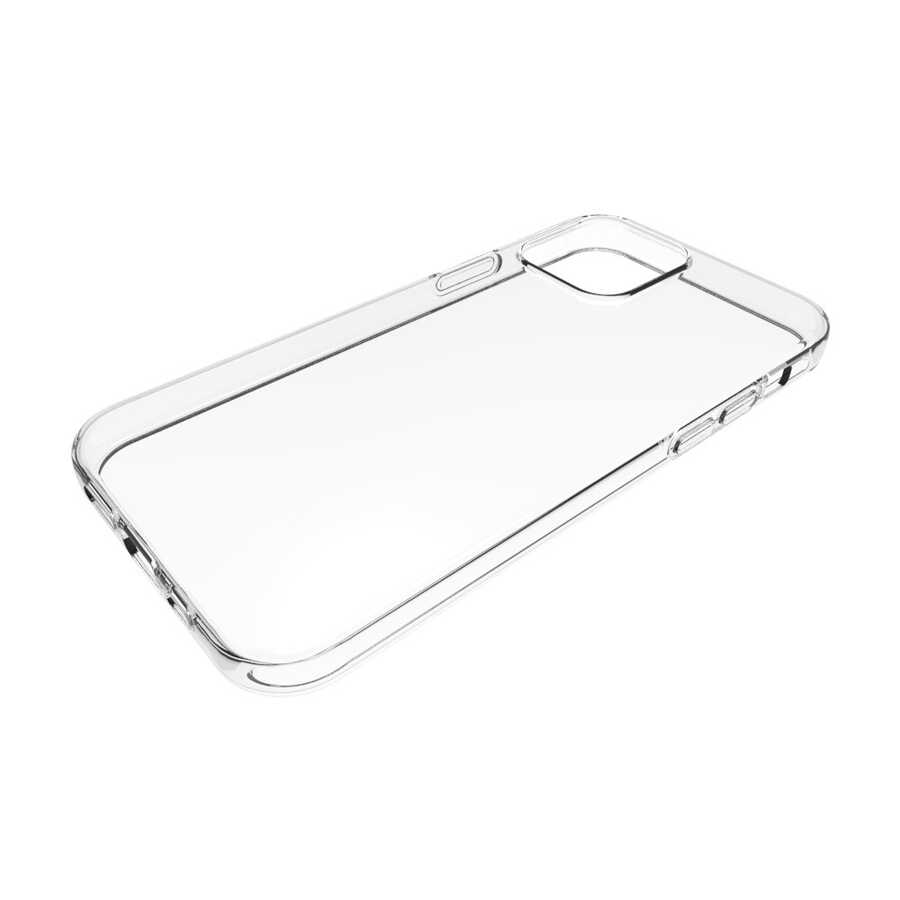 Apple iPhone 13 Pro Kılıf Zore Süper Silikon Kapak Renksiz