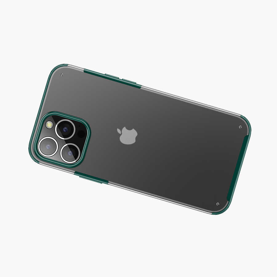 Apple iPhone 13 Pro Kılıf Zore Volks Kapak Koyu Yeşil